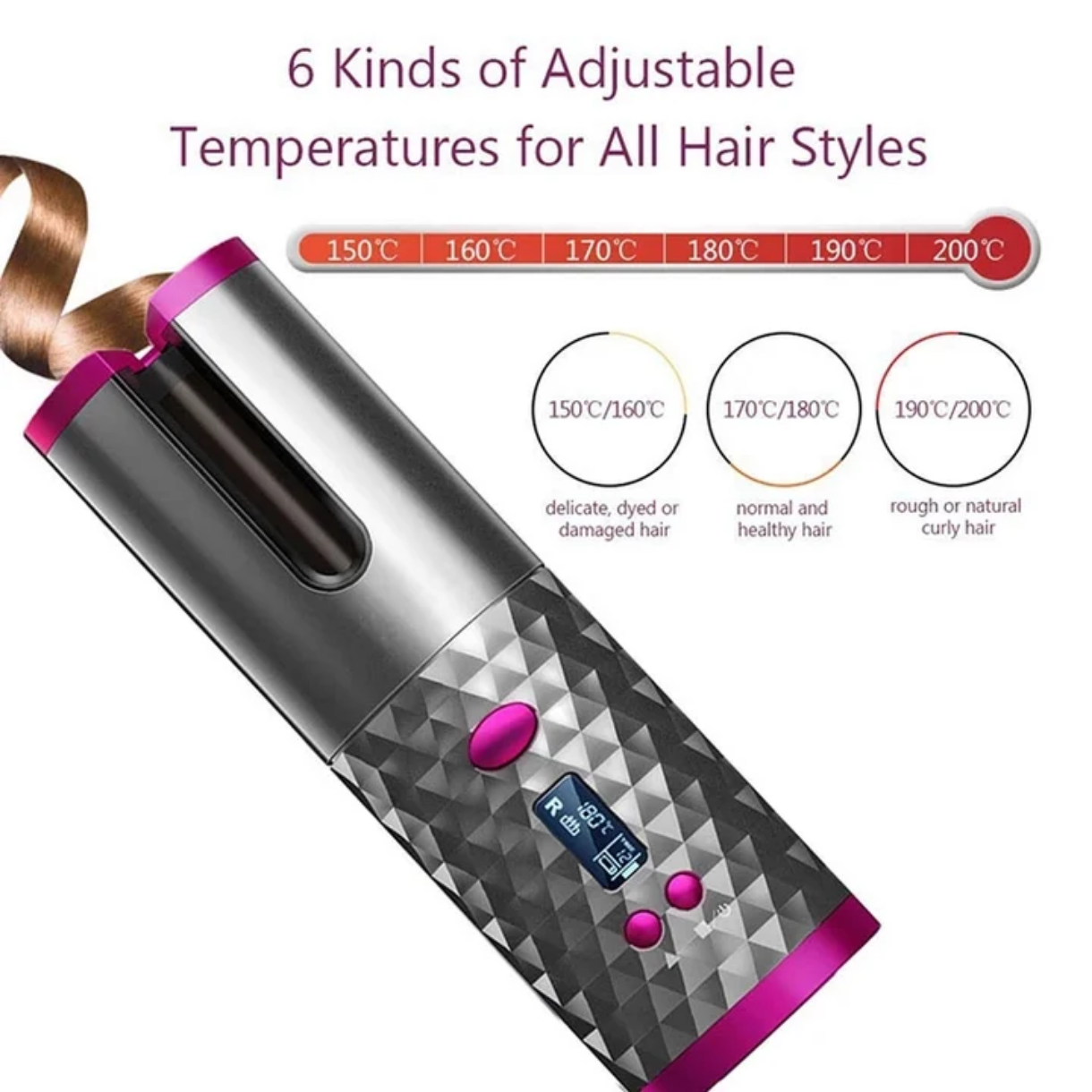 Rizador de Pelo Automático BlissBeautyPro